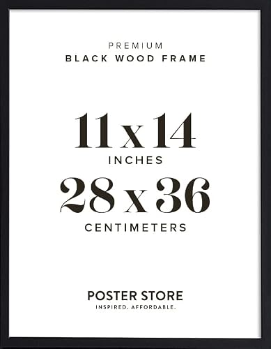 Poster Store 11x14 Black Wood Picture Frame