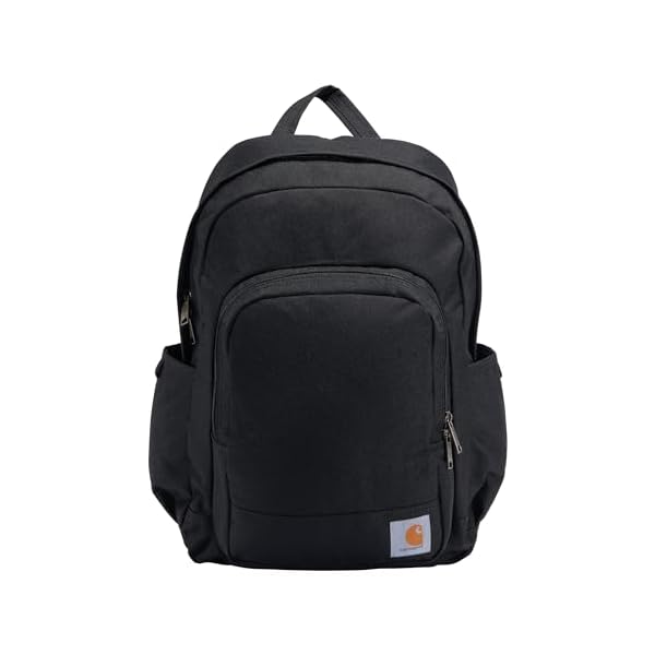 Carhartt-25L-Classic-Backpack-Durable-Water-Resistant-Pack-W-15-Laptop-Sleeve-and-Multiple-Organizational-Compartments-Black-PFAS-Free Carhartt 25L Classic Backpack, Durable Water-Resistant Pack W/ 15" Laptop Sleeve and Multiple Organizational Compartments, Black, PFAS Free