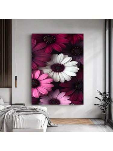Lienzos florales estéticos de 80x140 cm con marco para decorar el dormitorio moderno 2