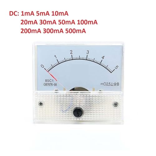 Ampèremètre DC 1mA cadran rétro pour atelier électronique et DIY - 2