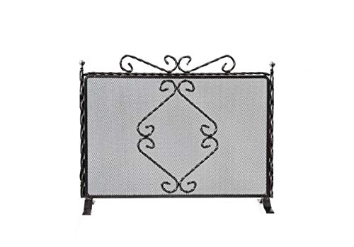 Parascintille/Schermo per camino/caminetto in ferro battuto - Lux