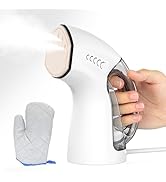 Handheld Steamer for Clothes, 1000W 45 seconds Heat-up Portable Iron and steamer for clothes Wet ...