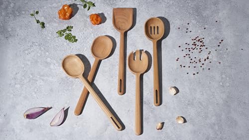 Image of Le Creuset Signature Wooden Slotted Spoon