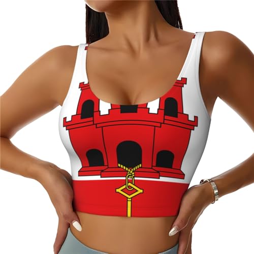 Chaleco deportivo transpirable mujer camiseta sin mangas HYTTER bandera Gibraltar M