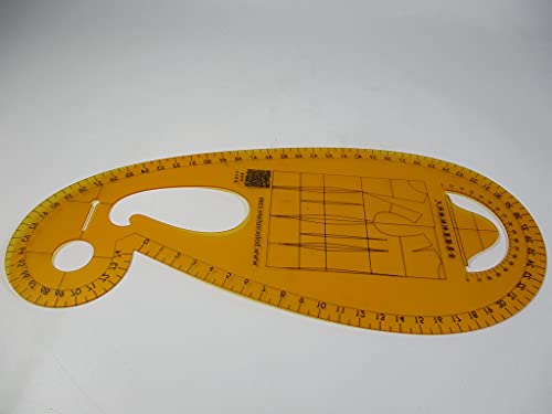 1PCS Garment Pattern-Making Curve Ruler and Curved line Garment Structure Design 13.3 * 29.2CM2