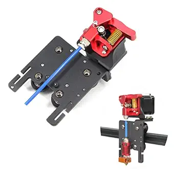 Yeebyee Ender 6 Direct Drive Upgrade Kit Aluminum Alloy Plate with Dual Gear Extruder Kit with Stepper Motor Easy Print TPU Flexible Filament Only for Ender 6 (Aluminum Plate+Dual Extruder+Motor Kit)