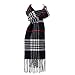 Hat To Socks Karierter Winter Schal, Tartan, Unisex, Schwarz