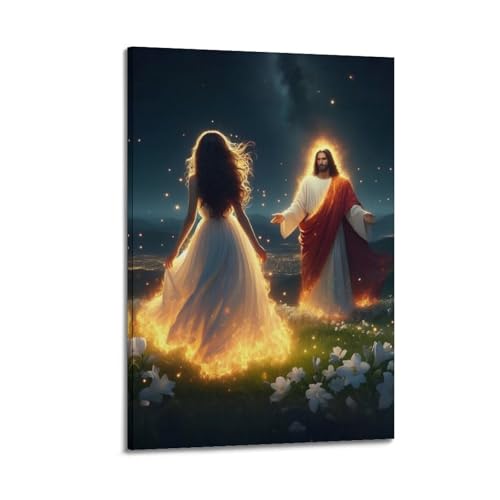 Peinture numérique chrétienne pour créer une ambiance sereine et nocturne dans votre chambre