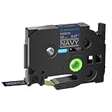 GREENCYCLE Compatible for Brother P-Touch Satin Ribbon Label Tape TZe-RN34 Fabric 12mm 0.47