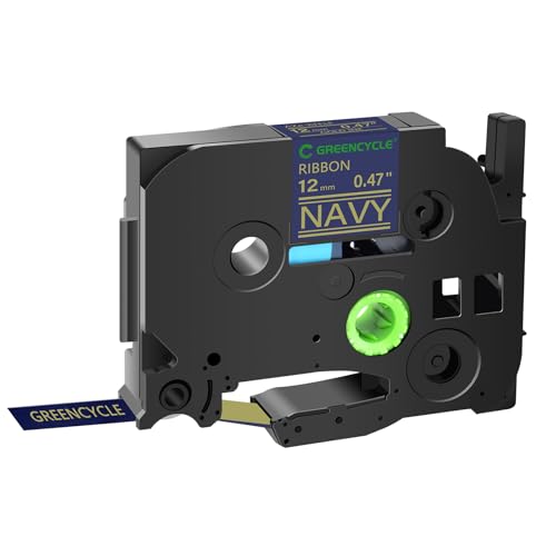 GREENCYCLE Compatible for Brother P-Touch Satin Ribbon Label Tape TZe-RN34 Fabric 12mm 0.47