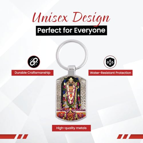 Image of Stylish Metal Keychains with Permanent Glossy Print - Inspirational Quotes & Spiritual Designs - Perfect Key chains for loved ones, Personal Use, Gifts & Return Gifts