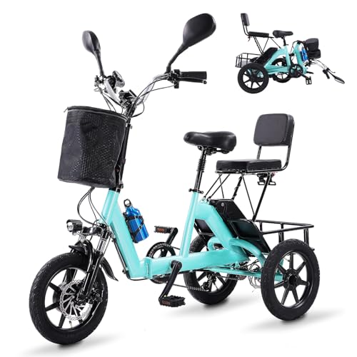 Electric Tricycle for Adults Foldable, 350W...