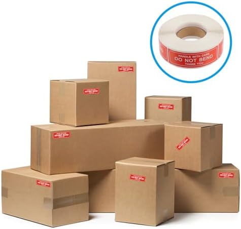 NUOBESTY 500 adet uyarı etiketi, dikkat çekici, kendinden yapışkanlı, ambalaj çıkartması, kırılma tehlikesi, dikkat etiketi - Görsel 3