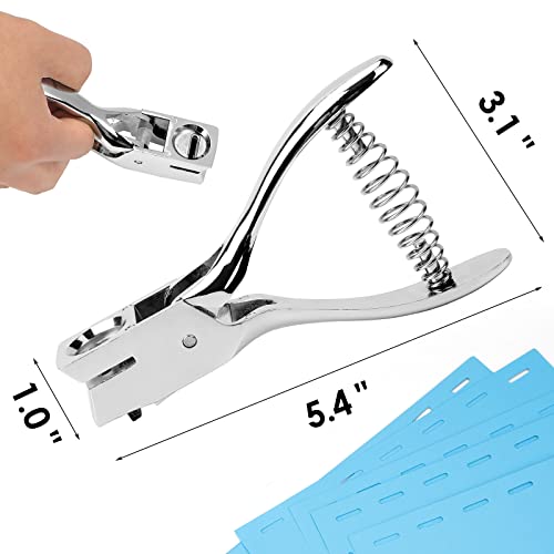 Mroco Hole Punch Slot Punch Badge Hole Punch For Id Cards,Hand Held,No Burrs Holes,One Slot Hole Puncher For Id Badges Hole Punch For Badge,Metal Hole Punch For Id Cards,Badge Holes,15Mm X 3Mm Hole #TOP5