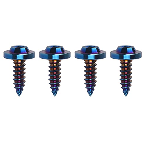 Wanyifa Titanium M3 M4 M5 M6 9 15 17 20 25mm Self Tapping Screw Torx Head Motorcycle Bolt Pack of...
