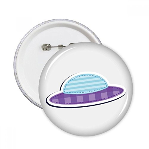 Badge Alien et espace cadeau original lot 5 boutons UFO multicolores