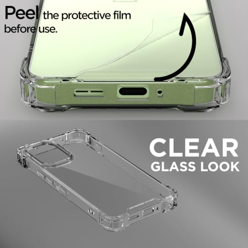 Image of Outlouders Back Cover for OnePlus 15R 5G / Ace 6 5G / Ace 6T 5G Clear Transparent PC + TPU Bumper Case with Raised Edges for Shockproof Protection (Transparent)