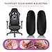 SINOLUXE Armrest pad caps for AutoFull C3 Gaming Chair - Ergonomic Gaming Chair armrest Replacement Parts, arm Pads for AutoFull C3 Chair（Black）