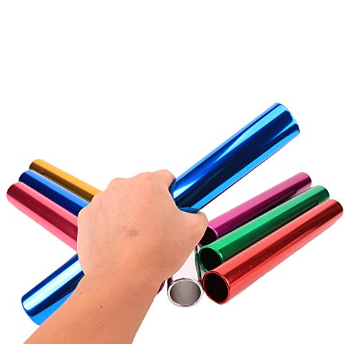 Wopodi 7 Pieces Relay Baton Aluminum Field Track Race Batons Running Baton Metal Sticks Multicolor Standard Size Athletics Sprints Running Tools For Students Office Clark Outdoor Relay Batons Set #TOP5