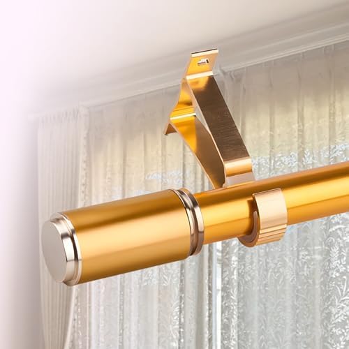 Aluminum Curtain Rod 3.3ft Wall-Mounted Silent Single Track, Indoor/Outdoor Privacy Solution for Open Spaces, Multiple Color Options, Ideal for Home Decor and Window Treatments