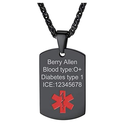 PROSTEEL Medical Alert Necklace for Men Cover
