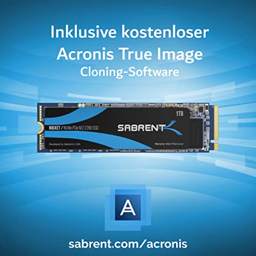 M.2 SSD 1 TB Sabrent NVMe Interne Solid State Drive