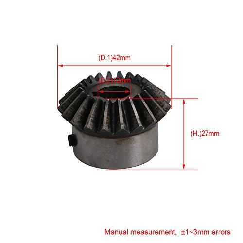 CNBTR 1,2 cm Lochdurchmesser, 2 Module, 20 Zähne, Kegelzahnrad, 2 Stück