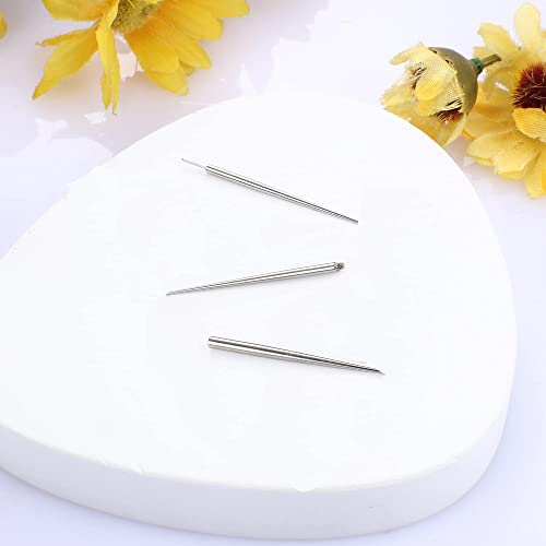 FIOROYAL 3 Pcs 316L Surgical Steel Piercing Taper Insertion Pins Body Taper 14G 16G 18G Piercings Kit Assistant Tool for Ear/Nose/Lip/Eyebrow/Belly/Nipple/Tongue Piercing Changing Tool Stretcher