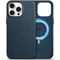 SHIELDON – SHIELDON Lederhülle für iPhone 15 Pro Max 6,7" 5G 2023, Mari