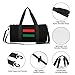 TAOACHENGIAN Pan African Flag Convertible Garment Bag with Shoulder Strap, Carry on Garment Duffel Bag