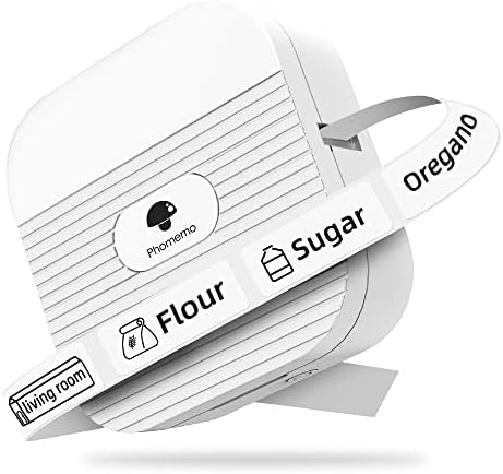 Phomemo Q31 Mini Bluetooth Label Maker, Thermal Label Printer Machine, Wireless Portable Label Printer Handheld for iOS & Android, Label Maker Machine for Home,Office-With 1 Roll Label (White)