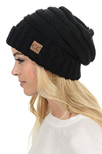 Bonnet en tricot torsadé C.C une douceur enveloppante et chaude