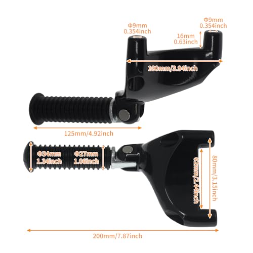 HCmotorku Motorcycle Rear Passenger Foot Pegs Rests Pedal Mount Kit Fit For Harley Sportster XL 883 1200 Iron Forty-Eight 48 Seventy-Two 72 2004-2013 by HCmotorku - Image 6