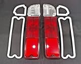 Performance PFM-967244 Tail Light Reverse Lenses with Gaskets, Left and Right, Textured, Set of 8 for 1969-1972 Chevy Blazer; 1967-1972 Chevy C10 Pickup; 1967-1972 Chevy C20 Pickup