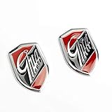 ★ Größe: 4,3 * 2,3 cm XCBW 3D Metall GHIA Side Emblems Logo Schild markiert Autoaufkleber für F-ord Focus Mondeo Fiesta Automodifikation,2pcs