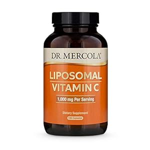 Dr. Mercola Liposomal Vitamin C Dietary Supplement, 1,000mg per Serving, 90 Servings (180 Capsules), Immune Support, Non…