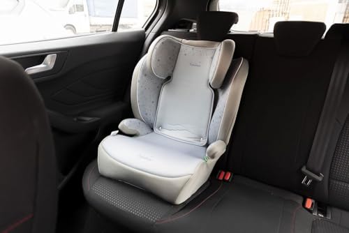 Tataway Con Grafiche Stelline I-Size, Seggiolino Auto Bambini 15-36 Kg (3,5-12 Anni), 100-150 Cm, Gruppo 2/3, Si Installa Con Cintura A 3 Punti, Grigio - 7