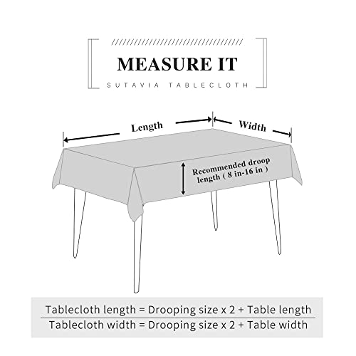 Sutavia Clear Vinyl Lace Tablecloth 100% Waterproof Pvc Table Cloth-Oil Proof Spill Proof Table Protector,Plastic Square Transparent Table Cover (Champagne, Rectangle/Oblong,60 X 119 Inch,10-12 Seats) #TOP6