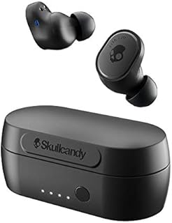 Skullcandy Sesh Evo True Wireless Earbuds via Bluetooth, IP55 Sweat, Water, and Dust Resistant, Up to 24 Hours of Total Battery - True Black