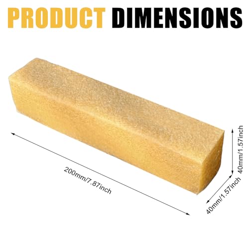 3 Stück Schleifband Reinigungsblock, 200 × 40 × 40 mm Schleifpapier Reinigungsblock, Hochwertige Naturkautschuk, Gummi Schleifpapier für die Reinigung von Schleifbänder, Schleifscheiben