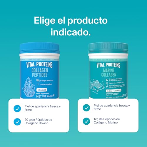 Miniatura 3 de Vital Proteins Colágeno Marino En Polvo 221g, Péptidos De Colágeno Hidrolizado Tipo I Y Iii, Suplemento Alimenticio Para La Piel, Cabello Y Uñas, Sin Sabor, Sin Gluten, Sin Azúcares