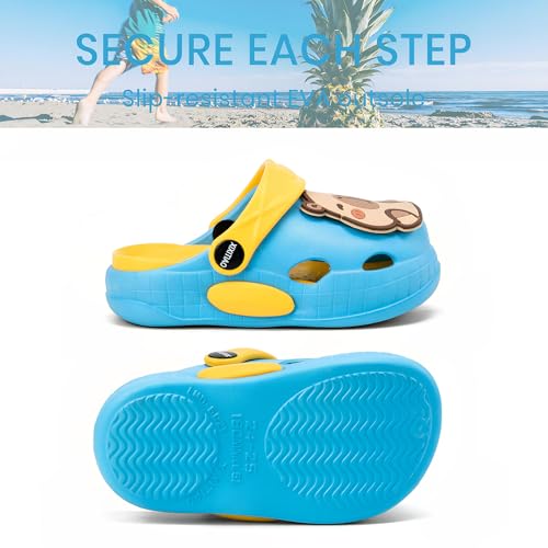 Image of Cute Capybara Slippers for Kids,Kids Girls Boys Clogs Garden Shoes,Funny Toddler Animal Slides Sandals,Water Shower Beach Pool Slippers Indoor Outdoor