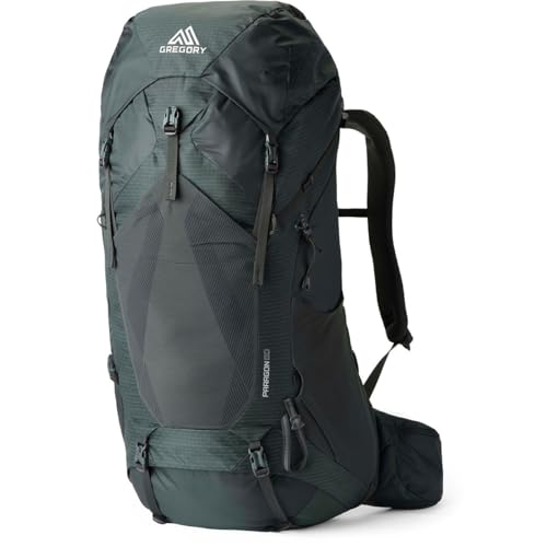 Gregory Paragon 60L Unisex Lightweight Backpacking Pack, Breathable Backpanel, Raincover Included, Water Bladder Sleeve (Reservoir not Included), Medium/Large, Cascade Green