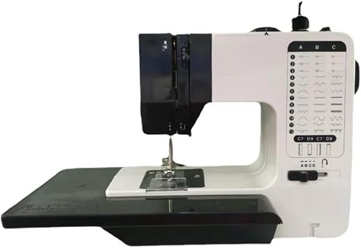 This 110V Multifunctional Industrial Sewing Machine has 38 kinds of stitching patterns, automatic line winding, easy and convenient sewing, LED light, telescopic workbench, suitable for thick