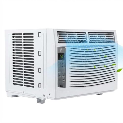 Image of 6000 BTU Window Air Conditioner with Dehumidifier,3 Fan Speeds, Easy Install Kit, Cools Up to 250 Sq.ft 115V, Ideal for Bedroom Room Home