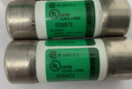 JTD 6 6A 600V Class J Fuse Time Delay Current Limiting Fuse 2/PKG