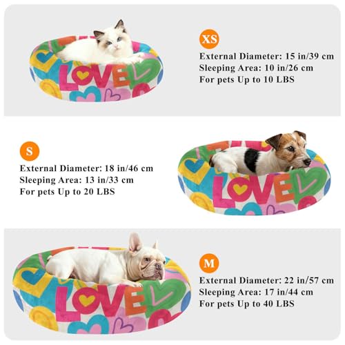 Lit pour chien forme cœur amovible panier lavable dessin animé - 8