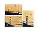 San Francisco themed assorted set of 8 recycled kraft postcards