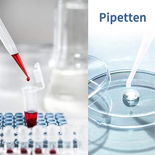 luckaide 100 Stück Pipetten, 3 ml Einwegpipetten, Pipetten Plastik, Pipette für Labor Versuch,ätherische Öle,Klassenzimmer Experiment