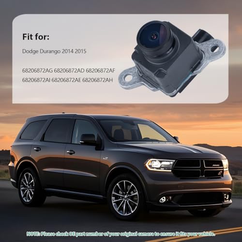 Image of 68206872AI Backup Rear Camera Replacement for Dodge Durango 2014 2015, OE Camera Replaces 68206872AG 68206872AD 68206872AF 68206872AE 68206872AH by GreenYi